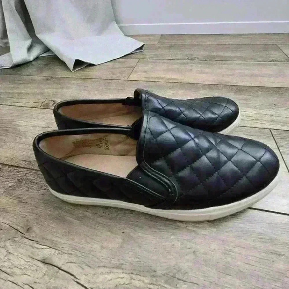 BRASH womens quilted black slip on shoes size 8 - Picture 4 of 11